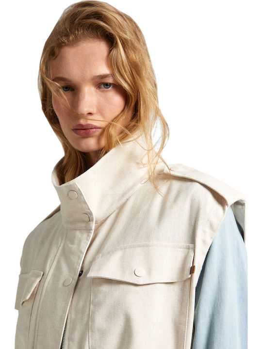 Women's Short Lifestyle Jacket for Winter White