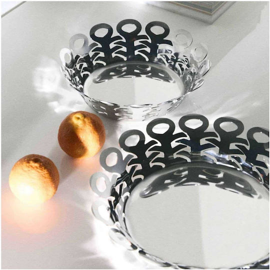 Alessi Obstschale Inox Silber 27x27cm