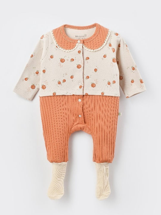 Biorganic Baby-Strampler Light Cream Caramel
