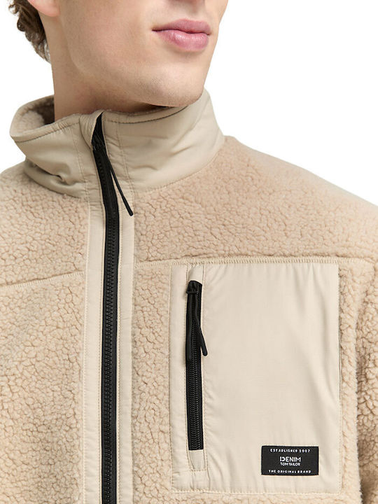 Men's Fleece Cardigan Off White