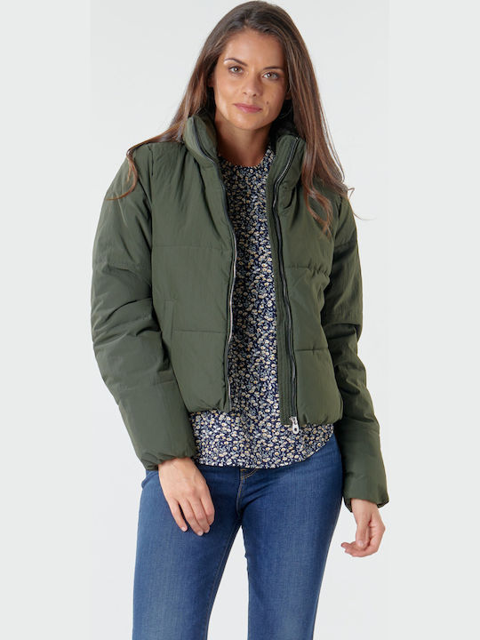 Women's Short Puffer Jacket for Winter Rosin
