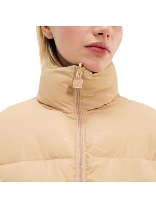 Sartoria Pegasi Κοντό Γυναικείο Puffer Μπουφάν για Χειμώνα Μαύρο