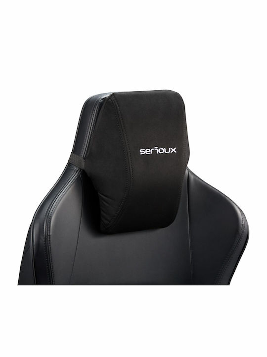 Serioux Prime Artificial Leather Gaming Chair with Adjustable Arms Gray
