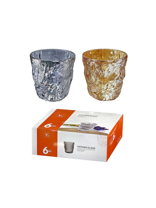HOMie Glas Wasser aus Glas in Gold Farbe 330ml