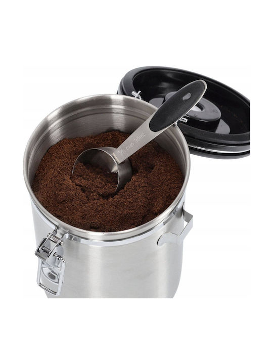 Zeller Vase for Coffee with Airtight Lid Metallic Brown 1700ml 1 Pieces