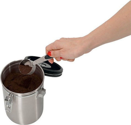 Zeller Zeller Lebensmittelgläser & Behälter Vase für Kaffee mit luftdichtem Deckel Metallisch Braun 1700ml
