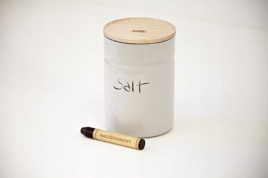 Riess General Use Box with Lid Wooden White 500ml