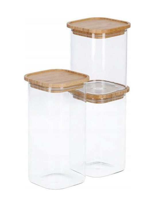 Zeller Vase General Use with Lid Wooden 1600ml