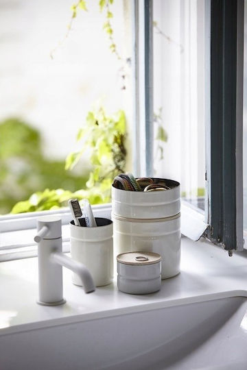 Riess Vase Allgemeine Verwendung mit Deckel Keramik Gray 1300ml Riess Vase Allgemeine Verwendung mit Deckel Keramik Gray 1300ml