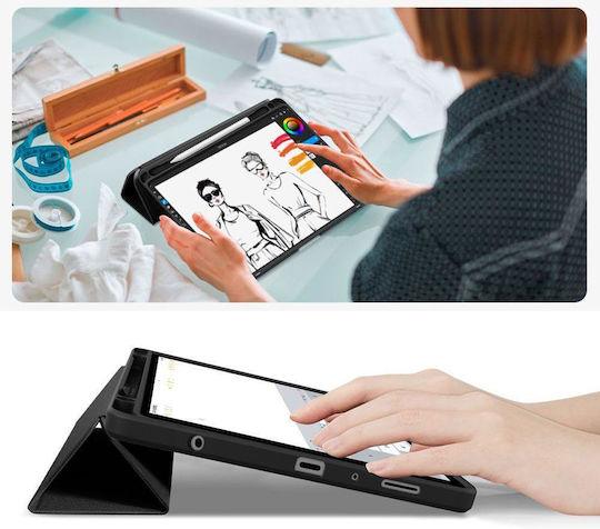 Tech-Protect SC Pen Hybrid Флип Капак Черен Galaxy Tab A9+, A11+ Plus, X210, X215, X216, X230, X235, X236