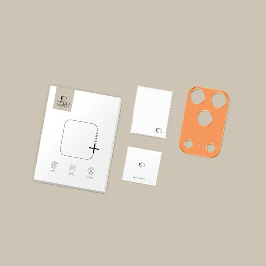 Tech-Protect Camalloy Fit+ Handy-Kameraschutz Metallrahmen Orange für das iPhone 17 Pro Max