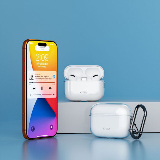 Tech-Protect Flexair Hülle Silikon in Transparent Farbe für Apple AirPods Pro 3