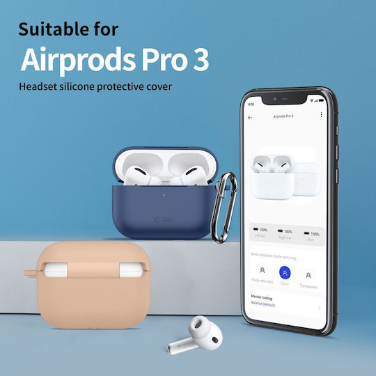 Tech-Protect Silikon Haken Tasche in Grauer Farbe für Apple AirPods Pro 3