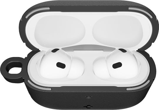 Spigen Vault Case Silicone with Hook in Black color for Apple AirPods Pro 3