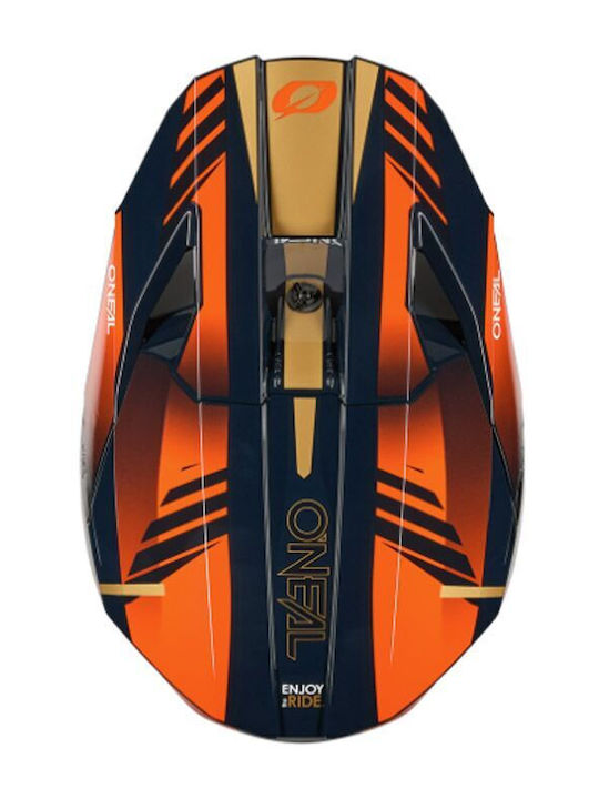 O'Neal 3SRS Haze V.26 Blue/Orange/Gold Motorcycle Helmet Motocross ECE 22.06