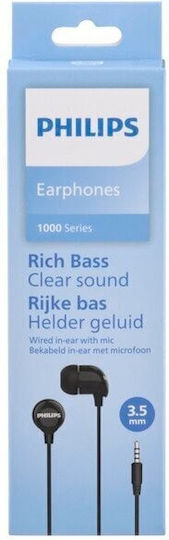 Philips PH154926 In-ear Handsfree Ακουστικά με Βύσμα 3.5mm Μαύρο