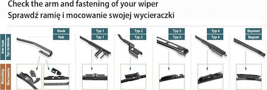 SWF Hybrid Чистачка за автомобил Водач 400мм Универсален 019