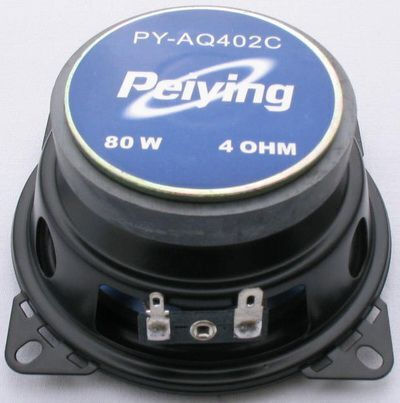 Peiying Car Speaker PY-AQ402C PYAQ402C 4" with 80W RMS (2 Way)