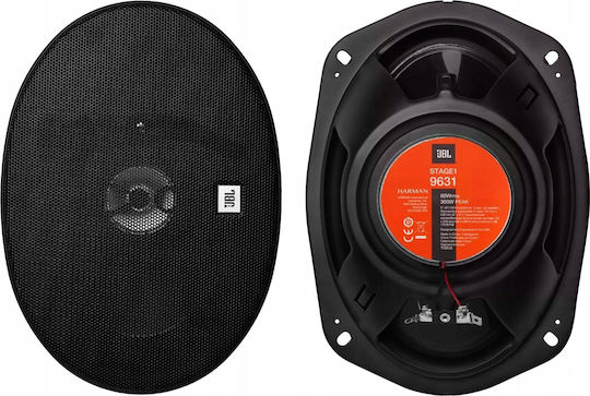 Stage1 9631 Jbl 6”x9” 3-way Oval Speakers 60w Rms
