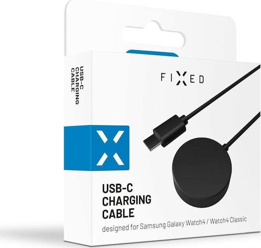 Festes USB-C-Ladegerät für Samsung Galaxy Watch 3 4 5 6 Active Schwarz
