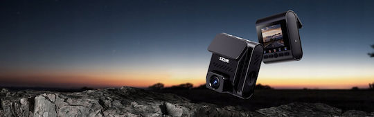 SJCAM 4K Windshield Car DVR Set with Rear Camera, Display