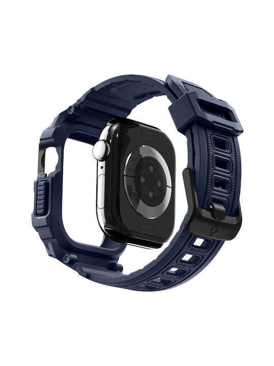 Spigen Rugged Armor Pro 2 Θήκη Σιλικόνης Navy για Apple Watch 42mm