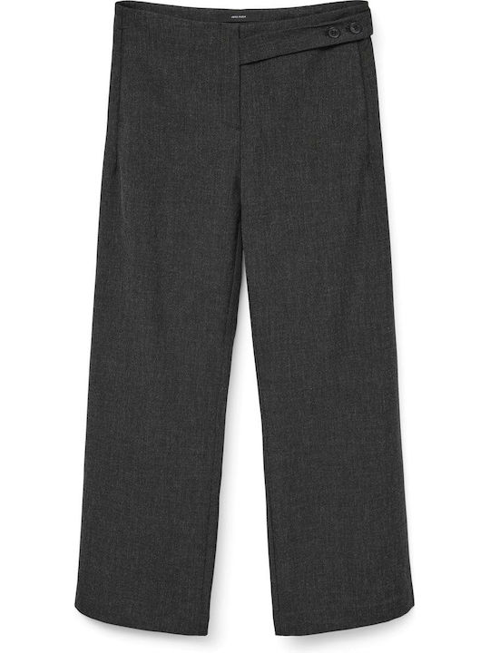 Damen Hochbund Pantaloona in Breit Bein Stil Anthrazit