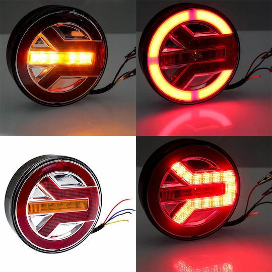 LED Водоустойчив Фар За Камион 12-24v Φ140x38mm W17413-0