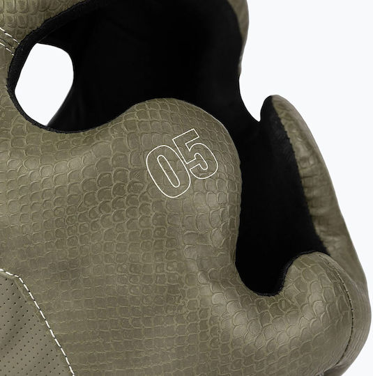 Venum Adult Full Face Boxing Headgear Synthetic Leather Green