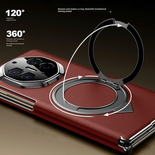 Sulada Back Cover Δερμάτινο Καφέ (Huawei Mate XT Ultimate 5G)
