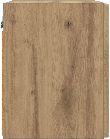 Hängeschrank fürs Wohnzimmer aus Spanplatte in Walnuss 30x31x40 cm