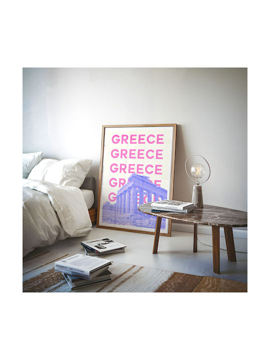 Poster Greece Pop Art Pst25507 21cm X 30cm Λευκό Κάδρο Pvc
