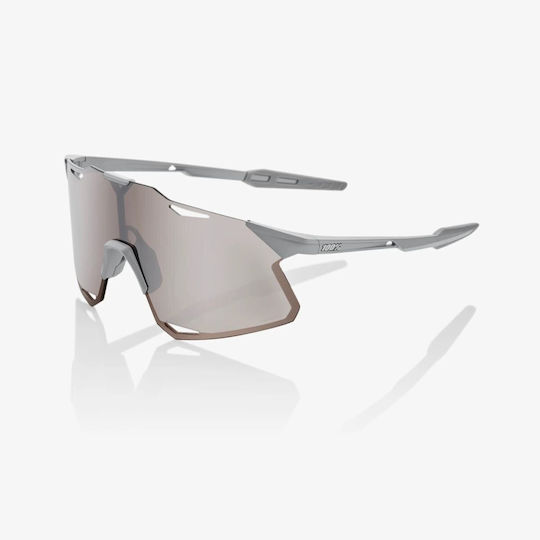 100% Cycling Glasses Hypercraft with Gray Frame & Dark Lenses