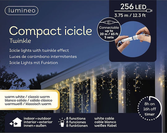256 Λαμπάκια LED 3.75μ. Θερμό Λευκό σε Σειρά 256 Λαμπάκια LED 3.75μ. Θερμό Λευκό σε Σειρά