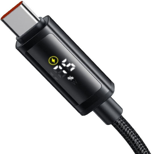 Mcdodo LED USB 2.0 Cable USB-C male - USB-C 100W Μαύρο 1.2m