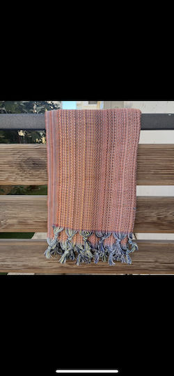 Pestemal Beach Towel Cotton Orange 180x100cm.