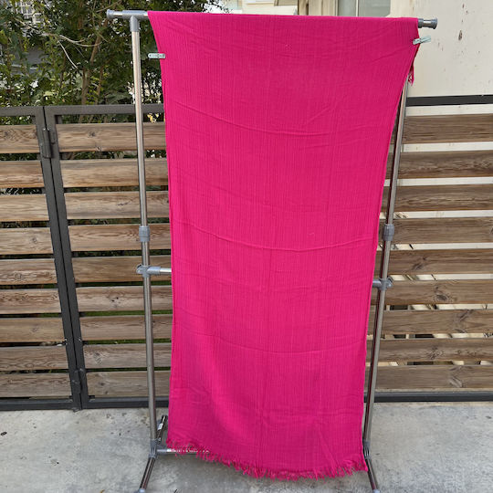 Pestemal Beach Towel Cotton Fuchsia 180x100cm.