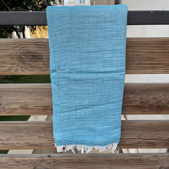 Pestemal Beach Towel Cotton Turquoise 180x100cm.