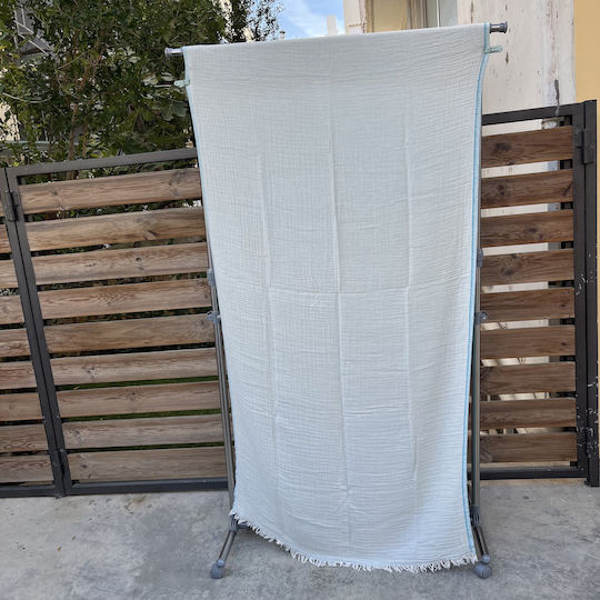 Pestemal Beach Towel Cotton Turquoise 180x100cm.