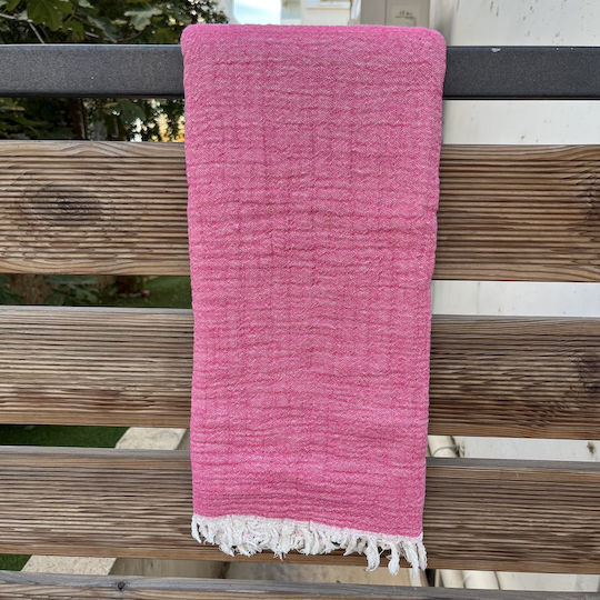 Pestemal Beach Towel Cotton Fuchsia 180x100cm.