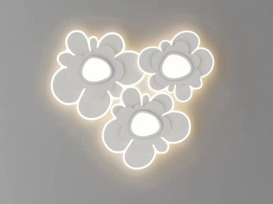 Lightplanet Ceiling Mount Light White with Integrated LED and Remote Control