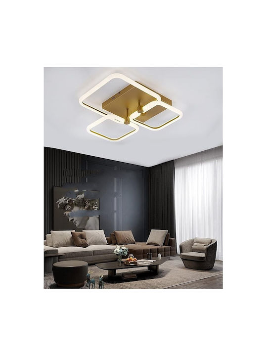 Lightplanet Таванно осветление Златист с Вграден LED и Дистанционно Управление