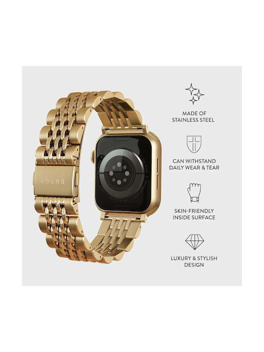 Burga Armband Gold (Apple Watch 4/5/6/7/8/9/10/11, SE (1/2/3)) Burga Armband Gold (Apple Watch 4/5/6/7/8/9/10/11, SE (1/2/3))