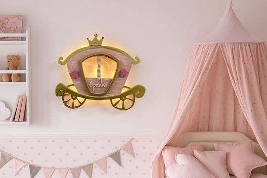 Wooden Wall Light Carriage 3D Elements