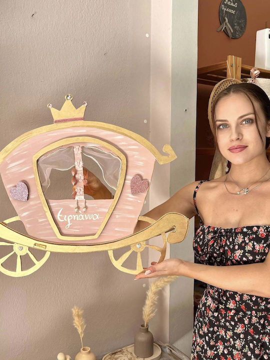Ξύλινο Φωτιστικό Τοίχου Άμαξα 3d Στοιχεία