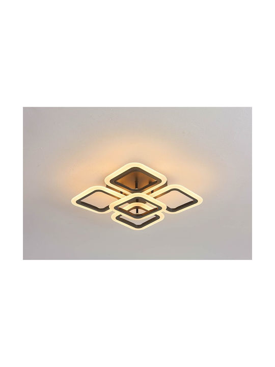Lightplanet Πλαφονιέρα Οροφής 42εκ. Μπεζ με Ενσωματωμένο LED και Τηλεχειριστήριο