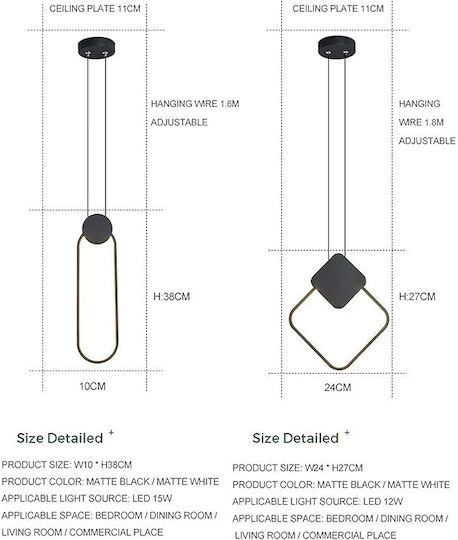 Lightplanet Hängelampe LED mit Natürliches Weiß Licht