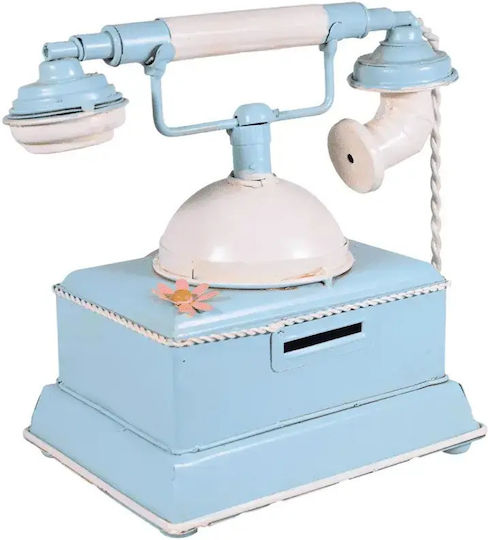 SP Souliotis Spardose Metallisch Light Blue 20.5x12.5x18cm