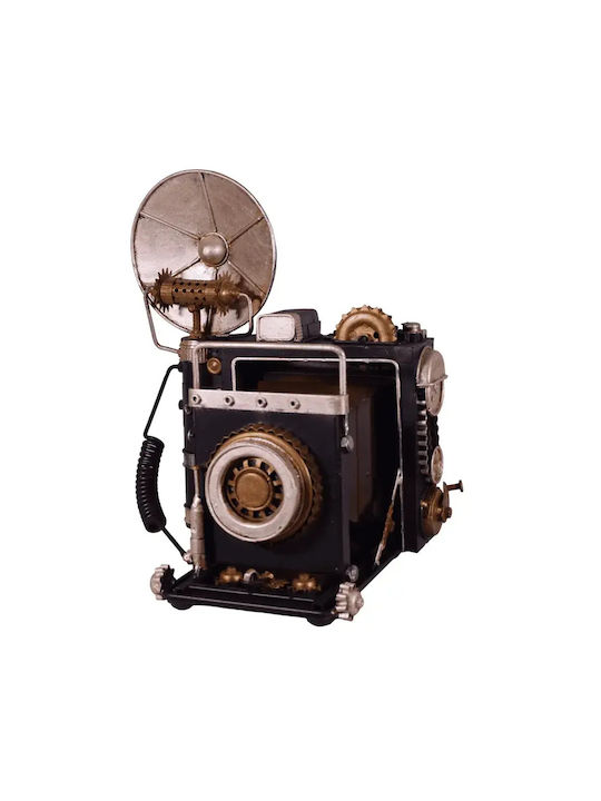 SP Souliotis Antique Decorative Miniature Camera Metallic Camera Flash 24x16.5x25cm