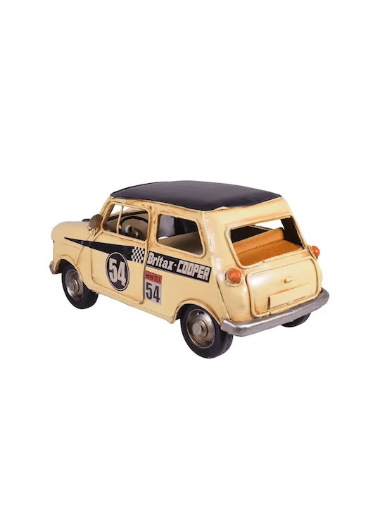SP Souliotis Antic Mașină Decorativă Metalică Mini Cooper 23cm